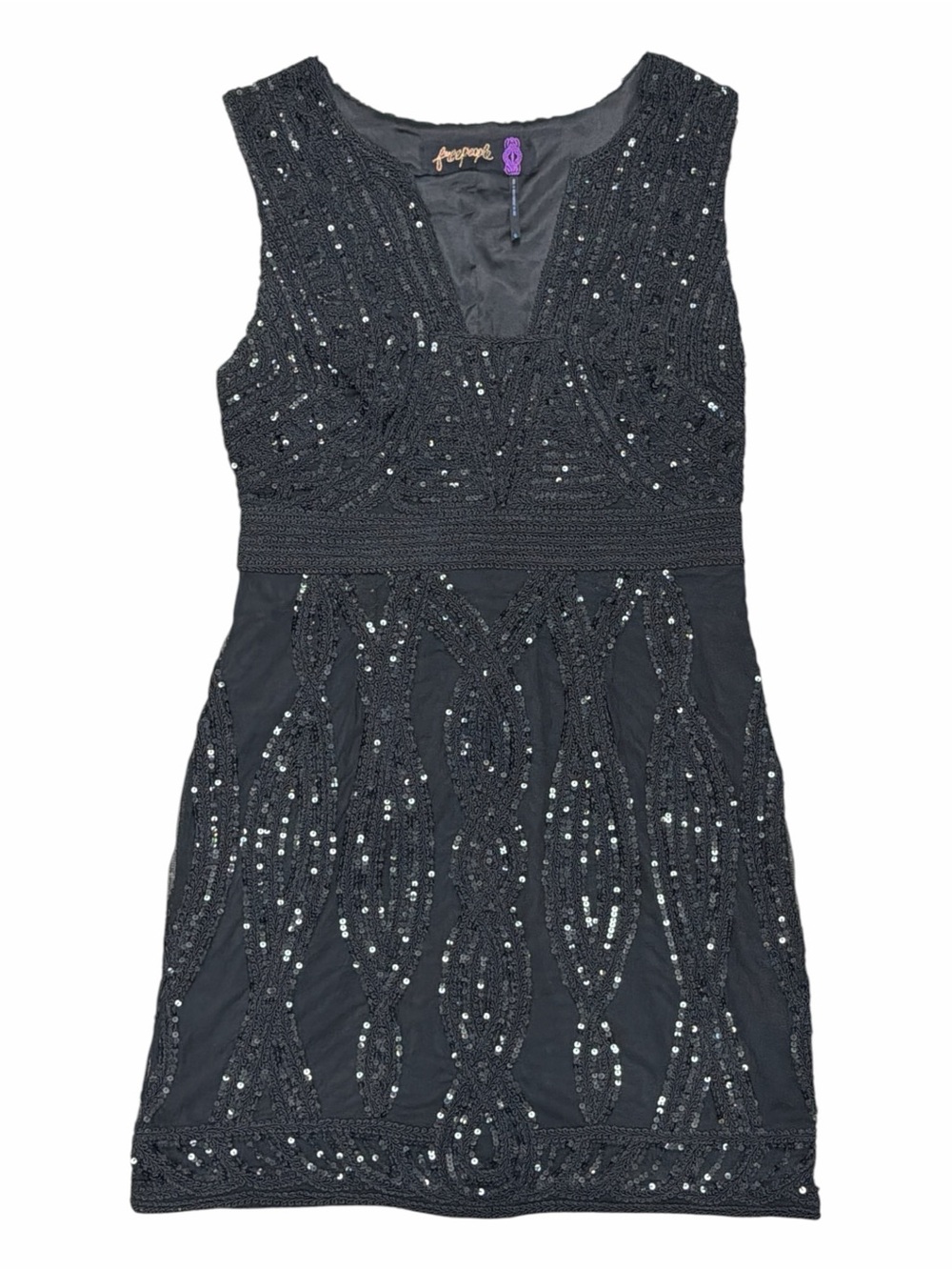 Free People Snake Charmer Sequin Bodycon Mini Dress
